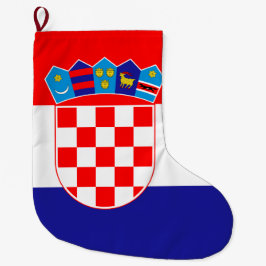 Meia De Natal Grande Bandeira da Croácia