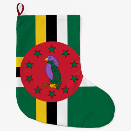 Meia De Natal Grande Bandeira da Domínica