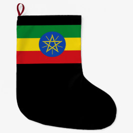 Meia De Natal Grande Bandeira da Etiópia