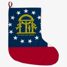 Meia De Natal Grande Bandeira da Geórgia (Estado dos EUA)