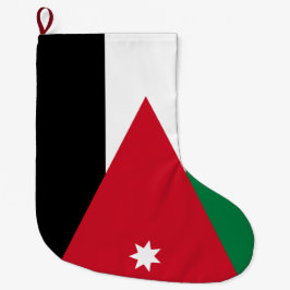 Meia De Natal Grande Bandeira da Jordânia