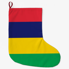 Meia De Natal Grande Bandeira da Maurícia