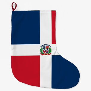 Meia De Natal Grande Bandeira da República Dominicana