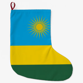 Meia De Natal Grande Bandeira da Ruanda (Ruanda) (País Africano)