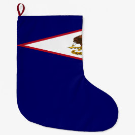 Meia De Natal Grande Bandeira da Samoa Americana