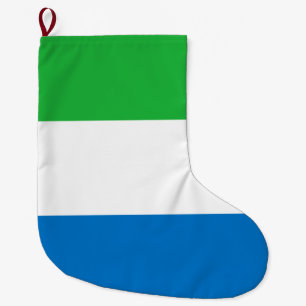 Meia De Natal Grande Bandeira da Serra Leoa