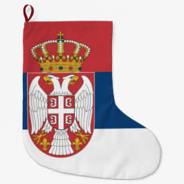 Meia De Natal Grande Bandeira da Sérvia