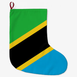 Meia De Natal Grande Bandeira da Tanzânia
