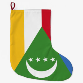 Meia De Natal Grande Bandeira das Comores