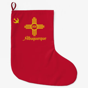 Meia De Natal Grande Bandeira de Albuquerque (Novo México)