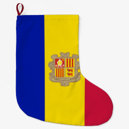 Meia De Natal Grande Bandeira de Andorra