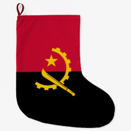 Meia De Natal Grande Bandeira de Angola