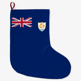 Meia De Natal Grande Bandeira de Anguilla (Caribe)