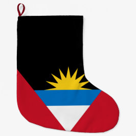 Meia De Natal Grande Bandeira de Antígua e Barbuda