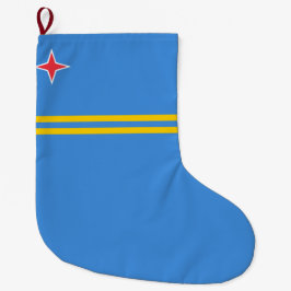 Meia De Natal Grande Bandeira de Aruba