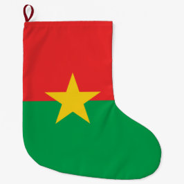 Meia De Natal Grande Bandeira de Burquina Fasso