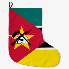 Meia De Natal Grande Bandeira de Moçambique (Bandeira Nacional)