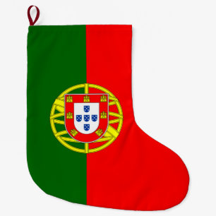 Meia De Natal Grande Bandeira de Portugal