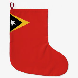 Meia De Natal Grande Bandeira de Timor-Leste