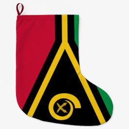 Meia De Natal Grande Bandeira de Vanuatu