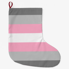 Meia De Natal Grande Bandeira Demigirl (Orgulho da Menina Demi) (Identi