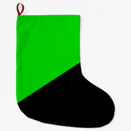 Meia De Natal Grande Bandeira do Anarquismo Verde