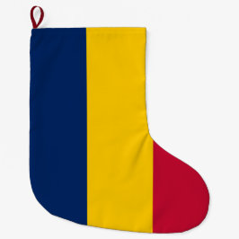 Meia De Natal Grande Bandeira do Chade (País Africano)