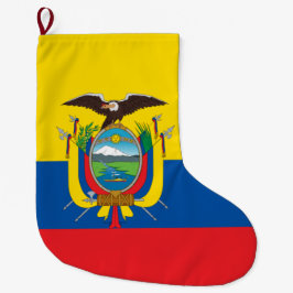 Meia De Natal Grande Bandeira do Equador