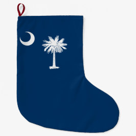 Meia De Natal Grande Bandeira do estado da Carolina do Sul