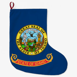 Meia De Natal Grande Bandeira do Estado de Idaho
