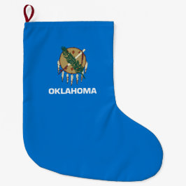 Meia De Natal Grande Bandeira do Estado de Oklahoma