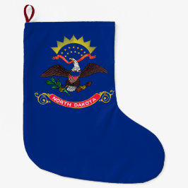 Meia De Natal Grande Bandeira do Estado do Dakota do Norte (Dacotan do