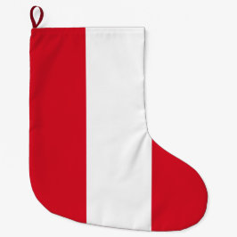 Meia De Natal Grande Bandeira do Peru