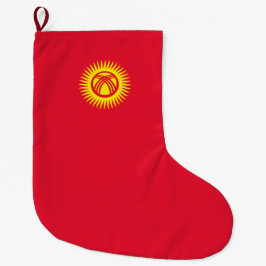 Meia De Natal Grande Bandeira do Quirguistão