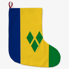 Meia De Natal Grande Bandeira do Santo Vicente e Granadinas