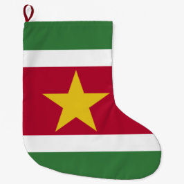 Meia De Natal Grande Bandeira do Suriname