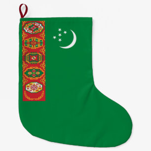 Meia De Natal Grande Bandeira do Turcomenistão (Turcomenistão)