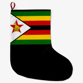 Meia De Natal Grande Bandeira do Zimbabué