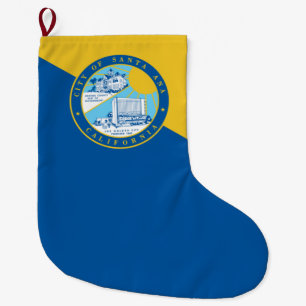 Meia De Natal Grande Bandeira dos Papais noeis Ana (Califórnia)