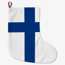 Meia De Natal Grande Bandeira finlandesa (Finlândia)