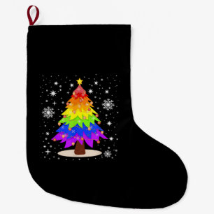 Meia De Natal Grande Bandeira LGBT Árvore de Natal Feliz Natal Gay LGBT
