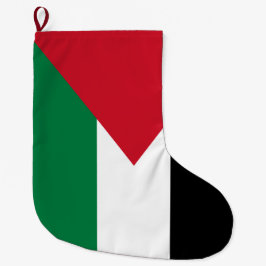Meia De Natal Grande Bandeira Palestina (Palestina)