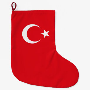 Meia De Natal Grande Bandeira Turca (Turquia)