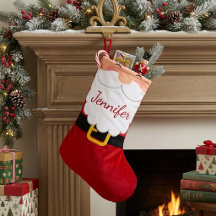 Barba e Cinto Personalizados do Papai Noel Fofo