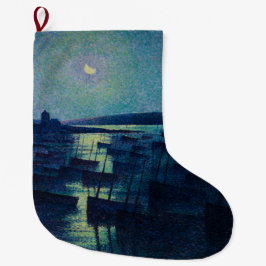 Meia De Natal Grande Barcos de pesca à Lua (Camaret, França)