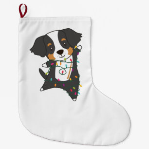 Meia De Natal Grande Bernese Merry Christmas Happy Christmas Dogs
