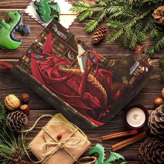 Meia De Natal Grande Biblioteca Podcast Dragon (Criador carregado)