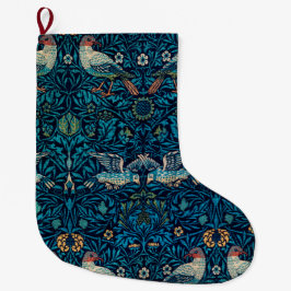 Meia De Natal Grande Birds (Vintage Floral Pattern) (por William Morris