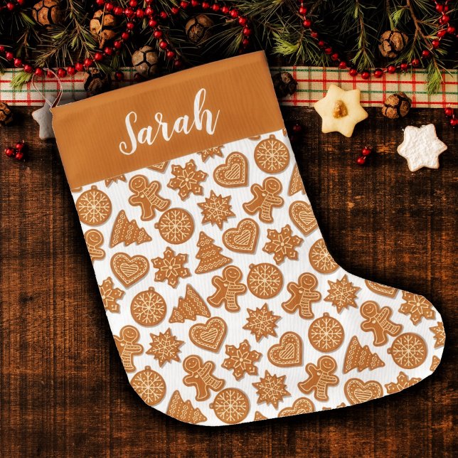 Meia De Natal Grande Biscoito de Natal Cookies Natal Stocks (Criador carregado)