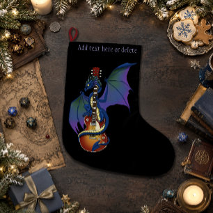 Meia De Natal Grande Blue Dragon Sunburst Guitar Music